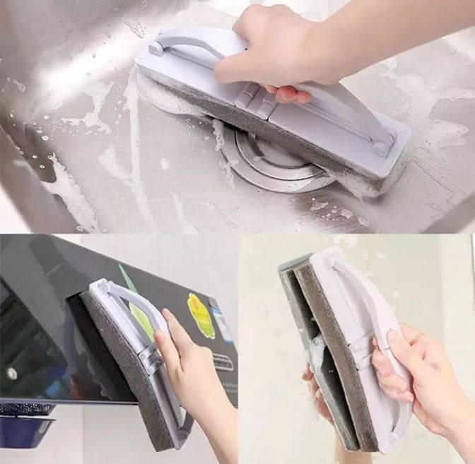 Flexible Multifunctional Cleaning Brush, Folding Sponge Brush With Handle For Cleaning, Kitchen Grease Cleaner, Foldable Multifunctional Sponge Wiper, 180° Folding Nano Wiper Flexible Multifunctional Cleaning Brush, Folding Sponge Brush With Handle For Cleaning, Kitchen Grease Cleaner, Foldable Multifunctional Sponge Wiper, 180° Folding Nano Wiper